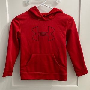 Boys red under Armour sweatshirt